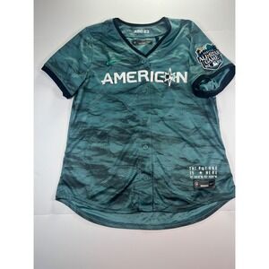 Nike Baseball Jersey Womens Large Teal 2023 MLB Seattle All Star Game ASG 23